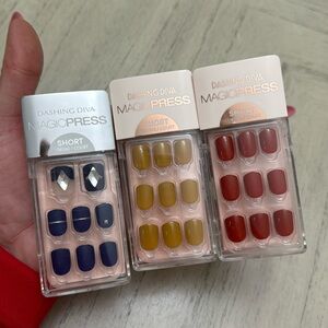 3 pack bundle Dashing Diva magicpress press on nails NEW!